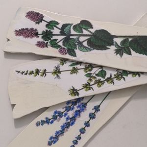 Set of Three Flower Plaques